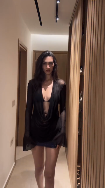 Sheer Draped  Mini Skirt Set