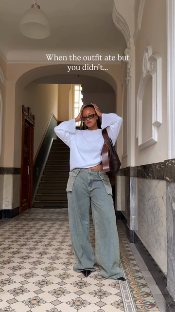 Light Blue Wide - Leg Jeans