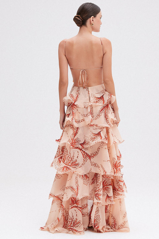 Sunset Butterfly Maxi Dress