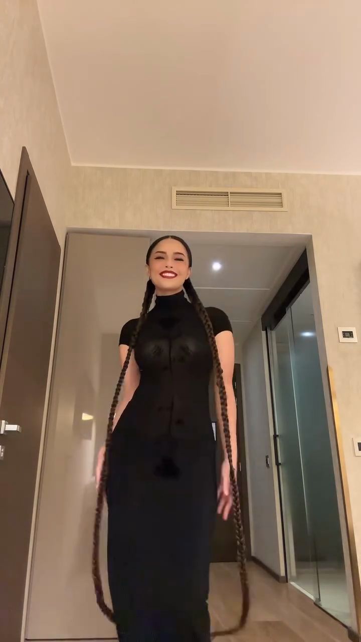 Black fitted maxi skirt