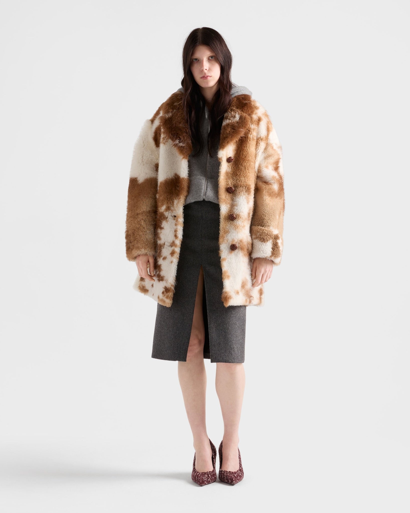 Faux fur coat
