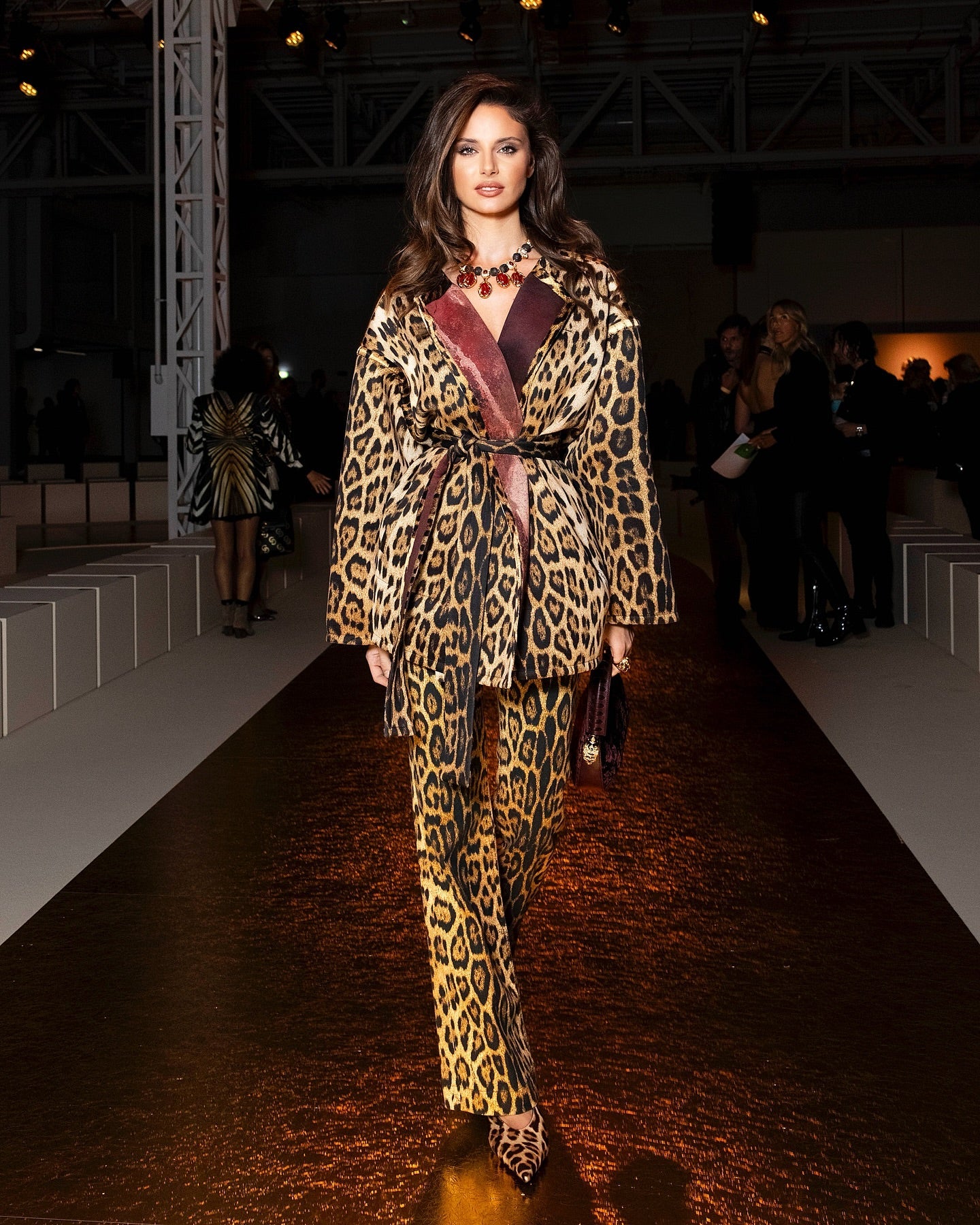 Leopard print suit