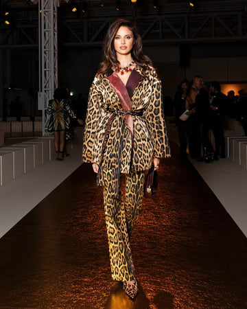 Leopard print suit