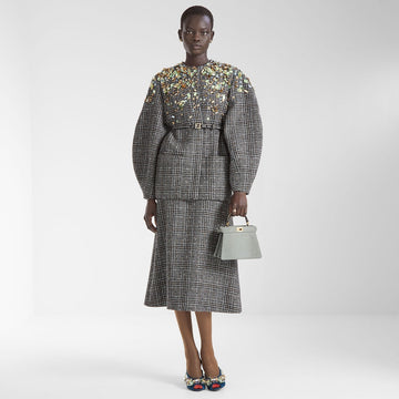 Houndstooth two-piece set