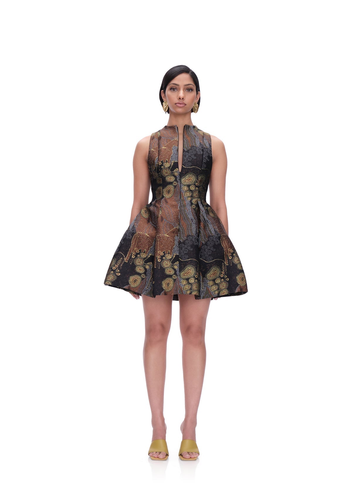 Printed Flare Mini Dress