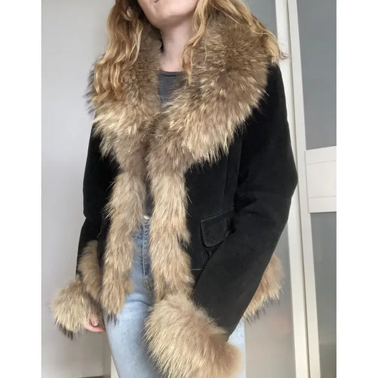 Raccoon biker jacket