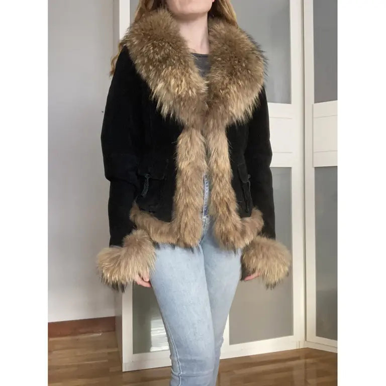Raccoon biker jacket