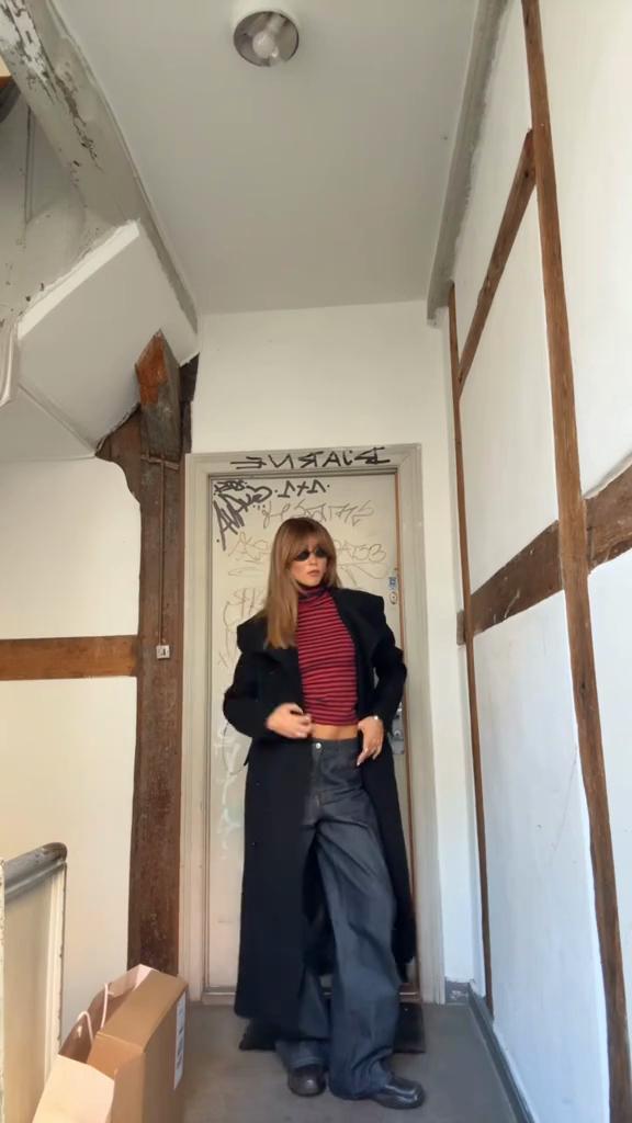 Black Oversized Long Coat