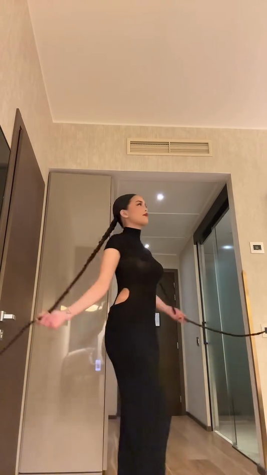 Black fitted maxi skirt